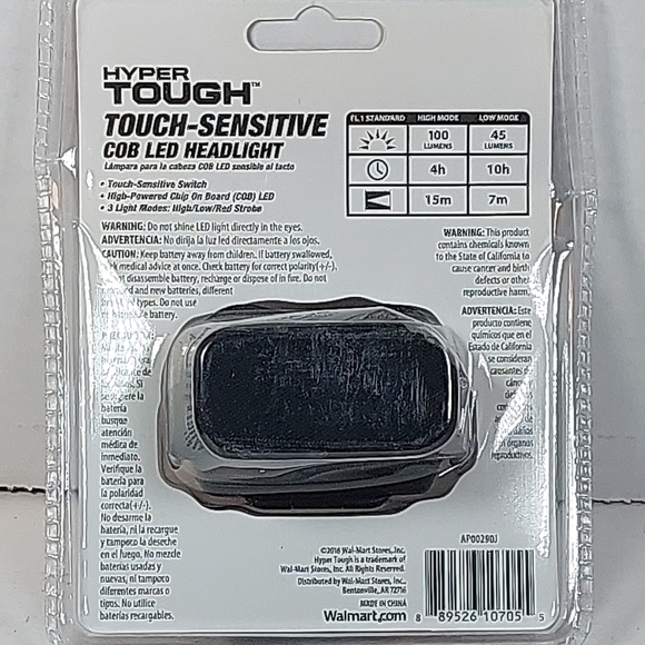 Hyper Tough LED 100 Lumens Headlamp Head Light Torch Flashlight Camping Hiking - Picture 4 of 4